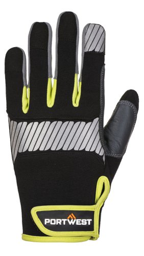 Portwest A770 PW3 General Utility Glove Black/Yellow M