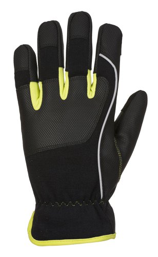 Portwest A771 PW3 Tradesman Glove Black/Yellow L