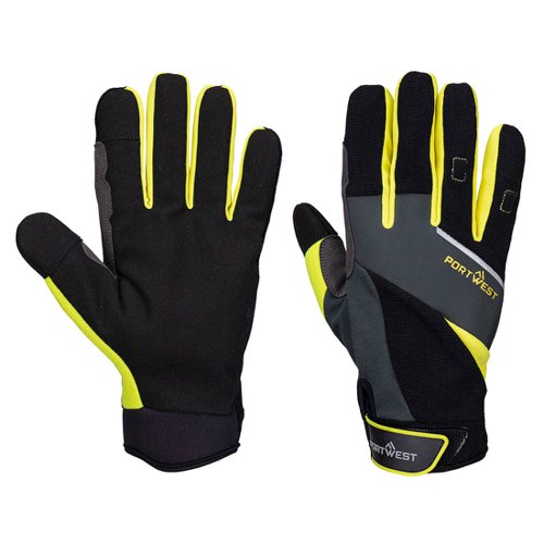 Portwest A774 DX4 LR Cut Glove Black/Yellow L