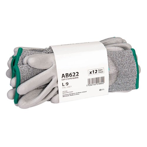 Portwest AB622 Cut C13 PU Essential Multipack (Pk12) Grey