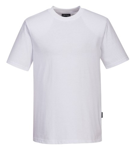 Portwest AS20 Anti-Static ESD T-Shirt S/S White L