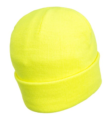 Portwest B029 Beanie USB Rechargeable LED Head Light Yellow Headwear B029YER