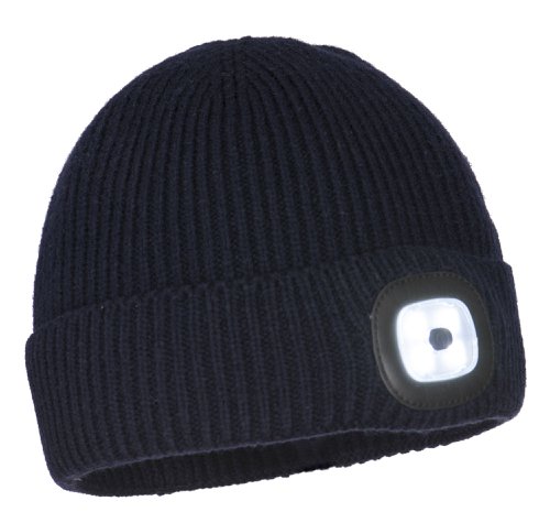 Portwest B033 Workman's LED Beanie Navy