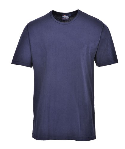 Portwest B120 Thermal T-Shirt Short Sleeve Navy L