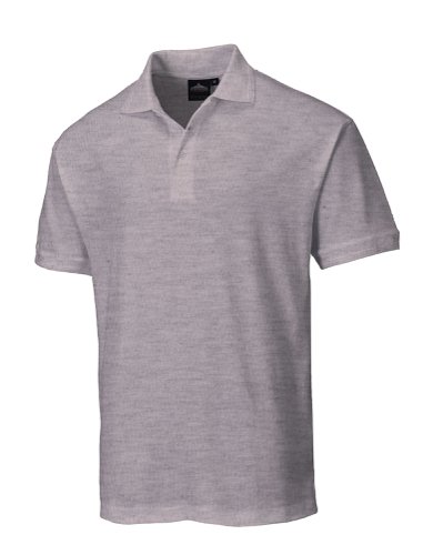 Portwest B210 Naples Polo Shirt S/S Heather Grey L