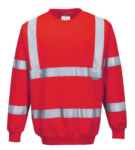 Portwest B303 Hi-Vis Sweatshirt Red L