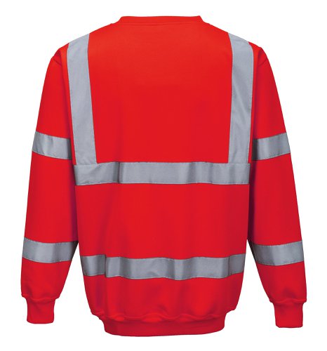 Portwest B303 Hi-Vis Sweatshirt Red XL Fleeces, Sweatshirts & Jumpers B303RERXL