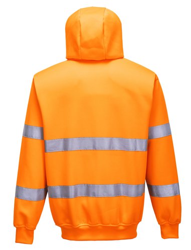 Portwest B305 Hi-Vis Zipped Hoodie Orange 4XL Fleeces, Sweatshirts & Jumpers B305ORR4XL