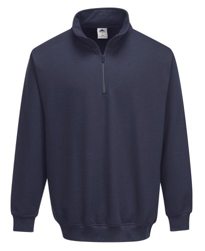 Portwest B309 Sorrento Zip Neck Sweatshirt Navy L