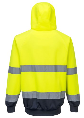 Portwest Hi Vis Contrast Hoodie S Yellow/Navy