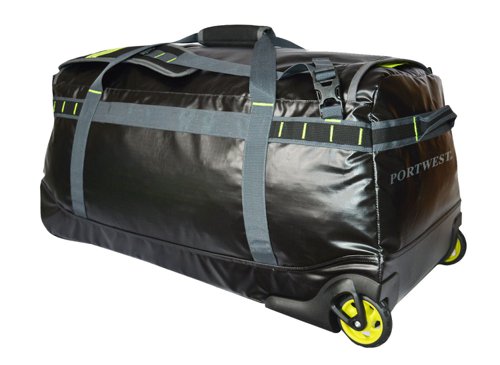 Portwest B951 PW3 100L Water-resistant Duffle Trolley Bag Black