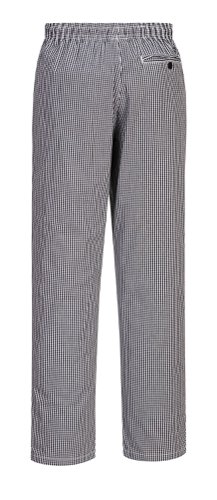 Portwest Bromley Chefs Trousers XS Blk Check