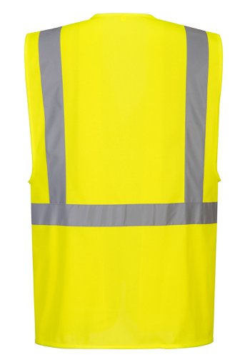 Portwest C357 Hi-Vis Tablet Pocket Executive Vest Yellow M Waistcoats & Bodywarmers C357YERM