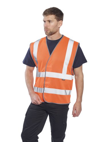 Portwest C370 Hi-Vis Mesh Band and Brace Vest Yellow L/XL Waistcoats & Bodywarmers C370YERL/XL