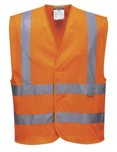 Portwest C370 Hi-Vis Mesh Band and Brace Vest Orange L/XL