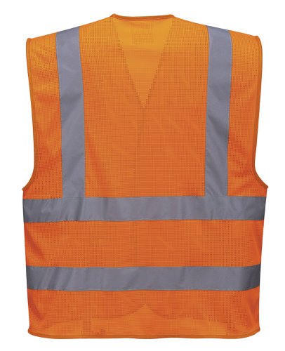 Portwest C370 Hi-Vis Mesh Band and Brace Vest Orange S/M Waistcoats & Bodywarmers C370ORRS/M