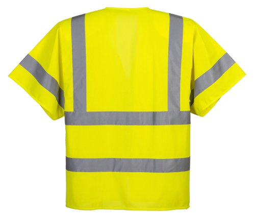 Portwest Hi Vis Band and Brace Zip Vest S/S 2XL Yellow