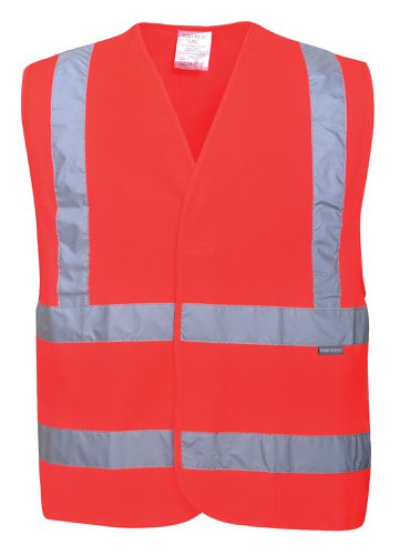 Portwest C470 Hi-Vis Band and Brace Vest Red L/XL