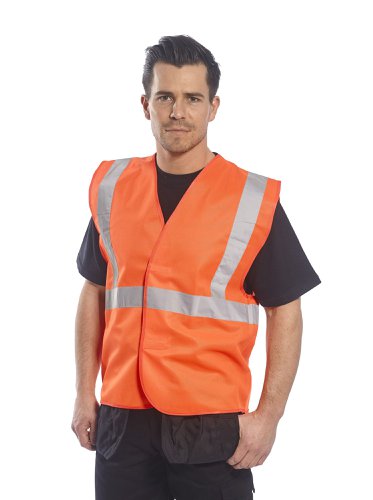 Portwest Hi Vis Band and Brace Vest 4X/5X Yellow (Pack of 10) | Portwest