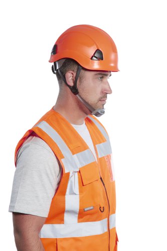 Portwest Madrid Hi Vis Half Mesh Executive Vest 3XL Orange (Pack of 10)