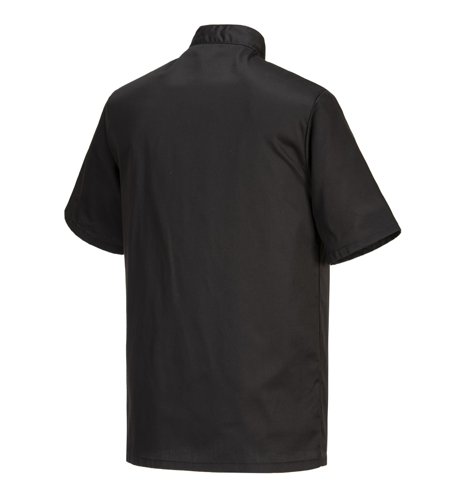 Portwest Cumbria Chefs Jacket S/S 2XL Blk