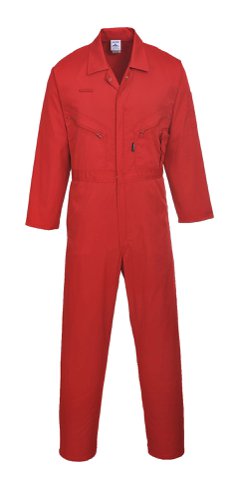 Portwest C813 Liverpool Zip Coverall Red XL