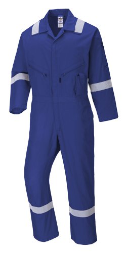 Portwest C814 Iona Cotton Coverall Royal Blue L