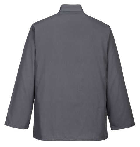 Portwest Suffolk Chefs Jacket L/S S Slate Gry