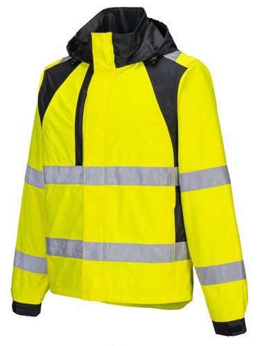 Portwest CD860 WX2 Eco Hi-Vis Rain Jacket Yellow/Black S Jackets CD860YBRS