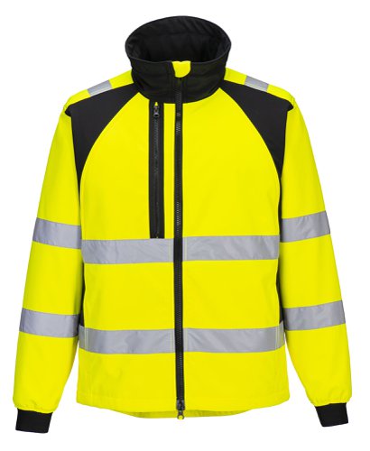 Portwest CD875 WX2 Eco Hi-Vis Softshell (2L) Yellow/Black L