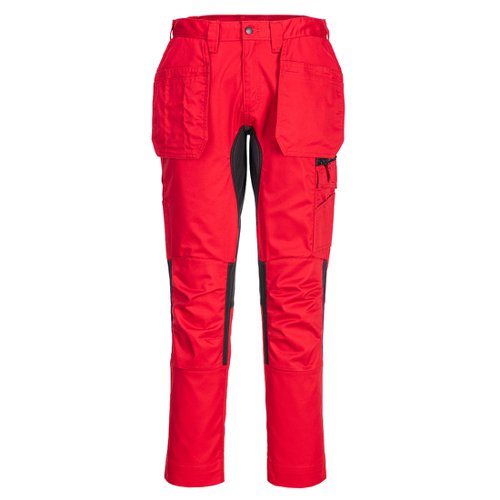 Portwest CD883 WX2 Eco Stretch Holster Trousers Deep Red 28