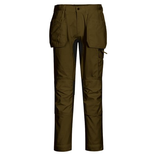Portwest CD883 WX2 Eco Stretch Holster Trousers Olive Green 28
