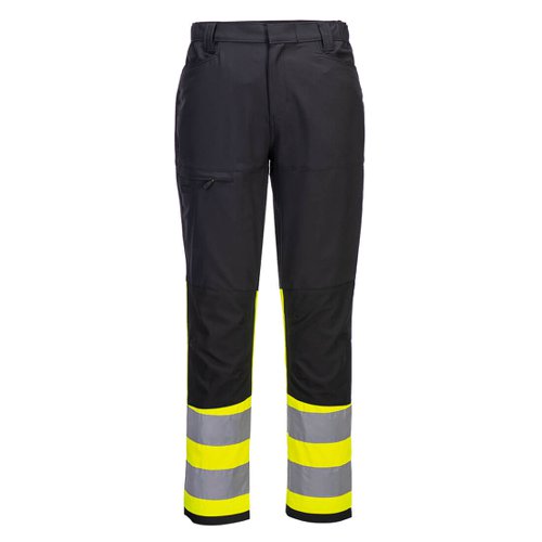 Portwest CD888 WX2 Eco Hi-Vis Class 1 Service Trousers Yellow/Black 28