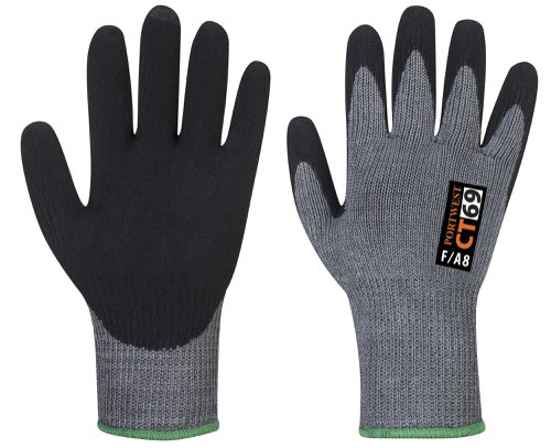Portwest CT69 CT Cut F7 Nitrile Grey/Black