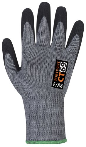 Portwest CT69 CT Cut F7 Nitrile Grey/Black L