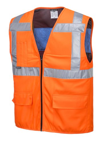 Portwest CV02 Hi-Vis Cooling Vest Orange L/XL