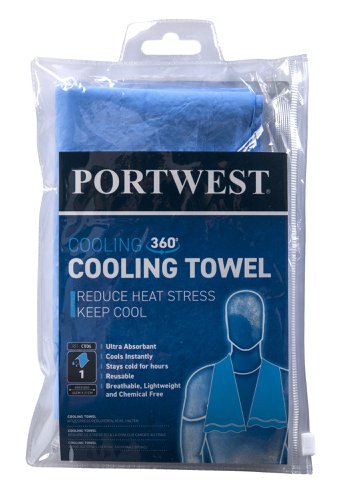 Portwest CV06 Cooling Towel Blue Clothing & PPE Accessories CV06BLU