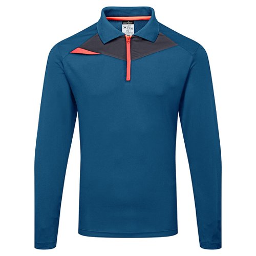 Portwest DX414 DX4 Polo Shirt L/S Metro Blue L
