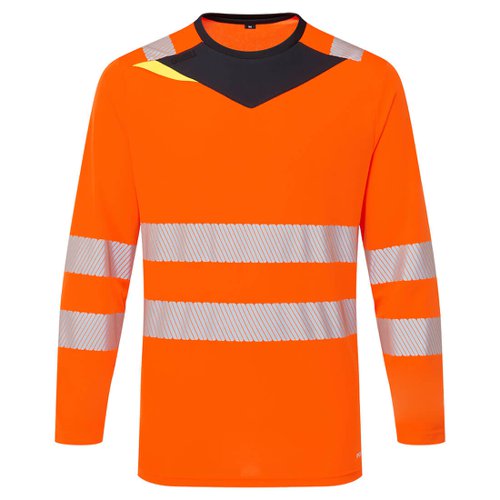 Portwest DX416 DX4 Hi-Vis T-Shirt L/S Orange/Black 4XL