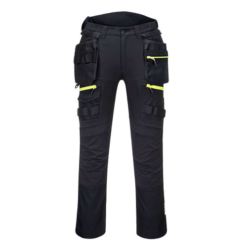 Portwest DX440 DX4 Detachable Holster Pocket Trousers Black Short 30