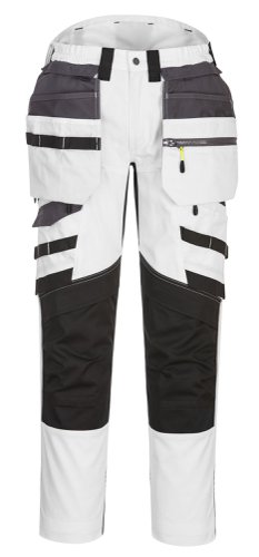 Portwest DX440 DX4 Detachable Holster Pocket Trousers White/Grey 28