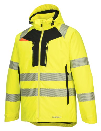 Portwest DX4 Hi Vis Winter Jacket 4XL Yellow/Blk | POW36790 | Portwest