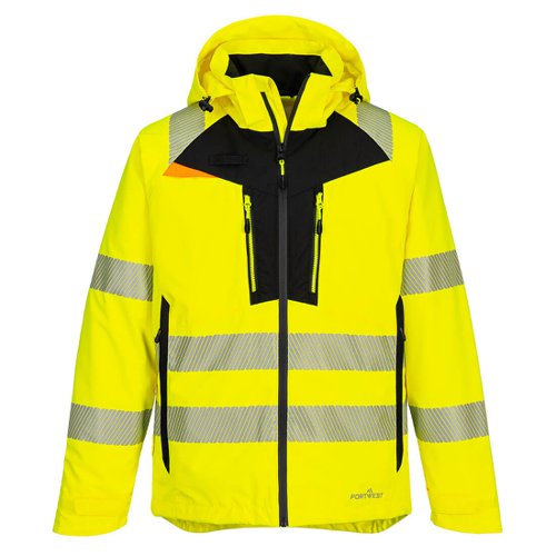 Portwest DX462 DX4 Hi-Vis Rain Jacket Yellow 4XL