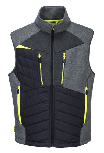 Portwest DX470 DX4 Hybrid Baffle Gilet Metal Grey L
