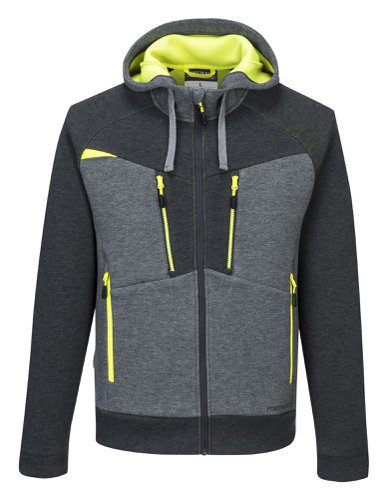 Portwest DX472 DX4 Zipped Hoodie Metal Grey L