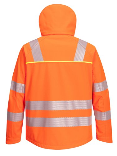 Portwest DX4 Hi Vis Softshell 3L S Orange/Blk | POW35952 | Portwest