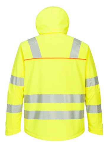 Portwest DX4 Hi Vis Softshell 3L 2XL Yellow/Blk | POW35947 | Portwest