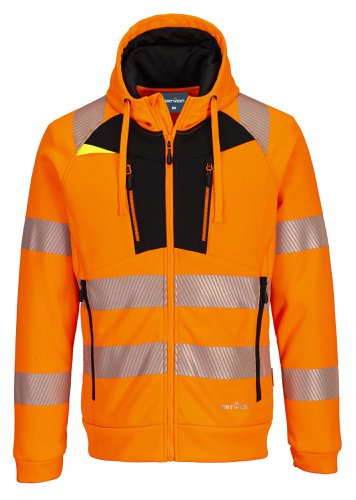 Portwest DX477 DX4 Hi-Vis Funnel Neck Zipped Sweatshirt Orange/Black XXL Fleeces, Sweatshirts & Jumpers DX477OBRXXL