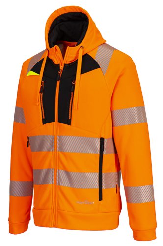 Portwest DX477 DX4 Hi-Vis Funnel Neck Zipped Sweatshirt Orange/Black XXXL Fleeces, Sweatshirts & Jumpers DX477OBRXXXL