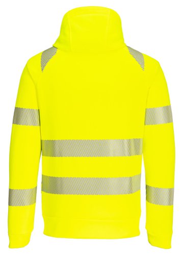 Portwest DX477 DX4 Hi-Vis Funnel Neck Zipped Sweatshirt Yellow/Black XXXL Fleeces, Sweatshirts & Jumpers DX477YBRXXXL